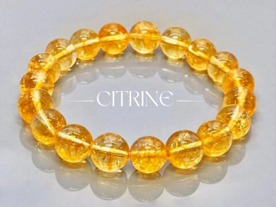 Citrine Gemstone Beads Bracelets